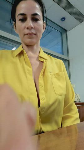 Yellow Color Hides My Boobs Well