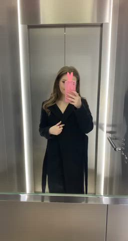 Maybe Next Time I Should Just Wear Nothing Under The Coat To Class :) [gif]
