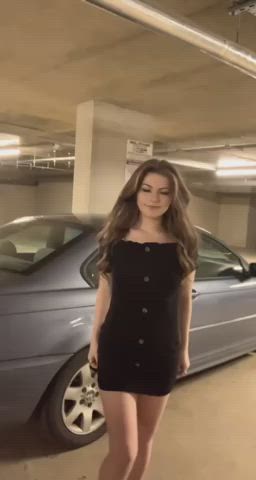 So I Found My Boss’ Car Hope He Doesnt Mind Me Flashing Next To It Lol <3 [gif]
