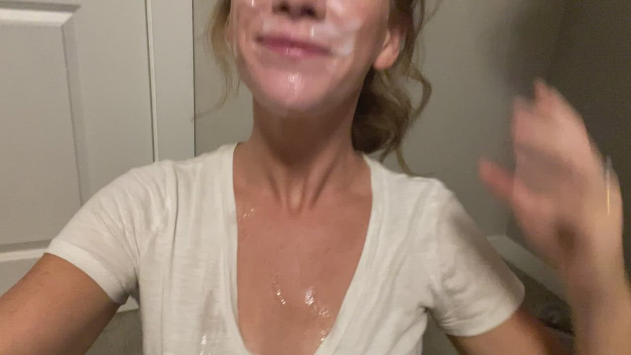 This Girl Is Spectacular Covered In Cum And Satisfied