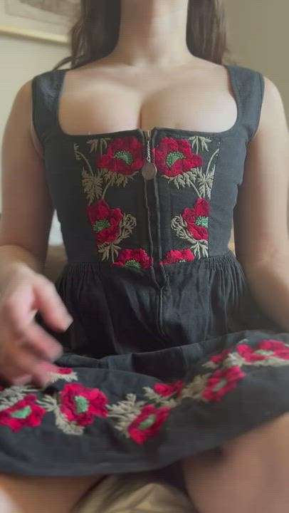 My Huge Boobs Burst Out So Quick Out Of My Old Dress