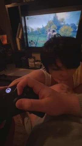 My Boyfriend Is Trying To Play All Of Elden Ring While I Suck His Dick