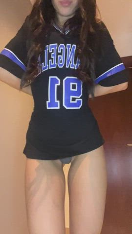 I Hope Daddy Approves Me Wearing This To His Game We Can Secretly Fuck In The Bathroom In Between Too
