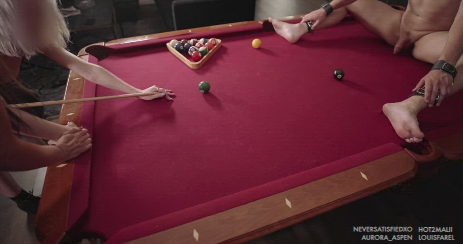 As Soon As We Saw The Pool Table We Knew Exactly What We Had To Do ?