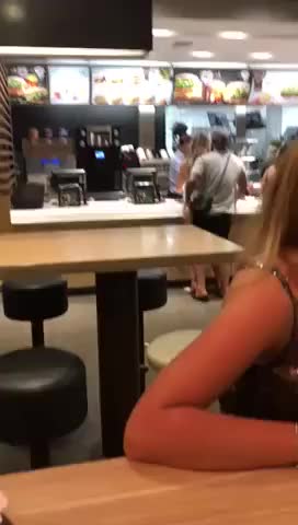 Fucking At McDonald’s Counter While Ordering