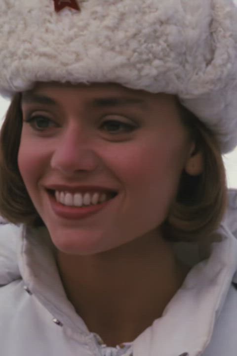 18 Year Old Vanessa Angel Wearing A See-through Bra In “Spies Like Us” (1985)